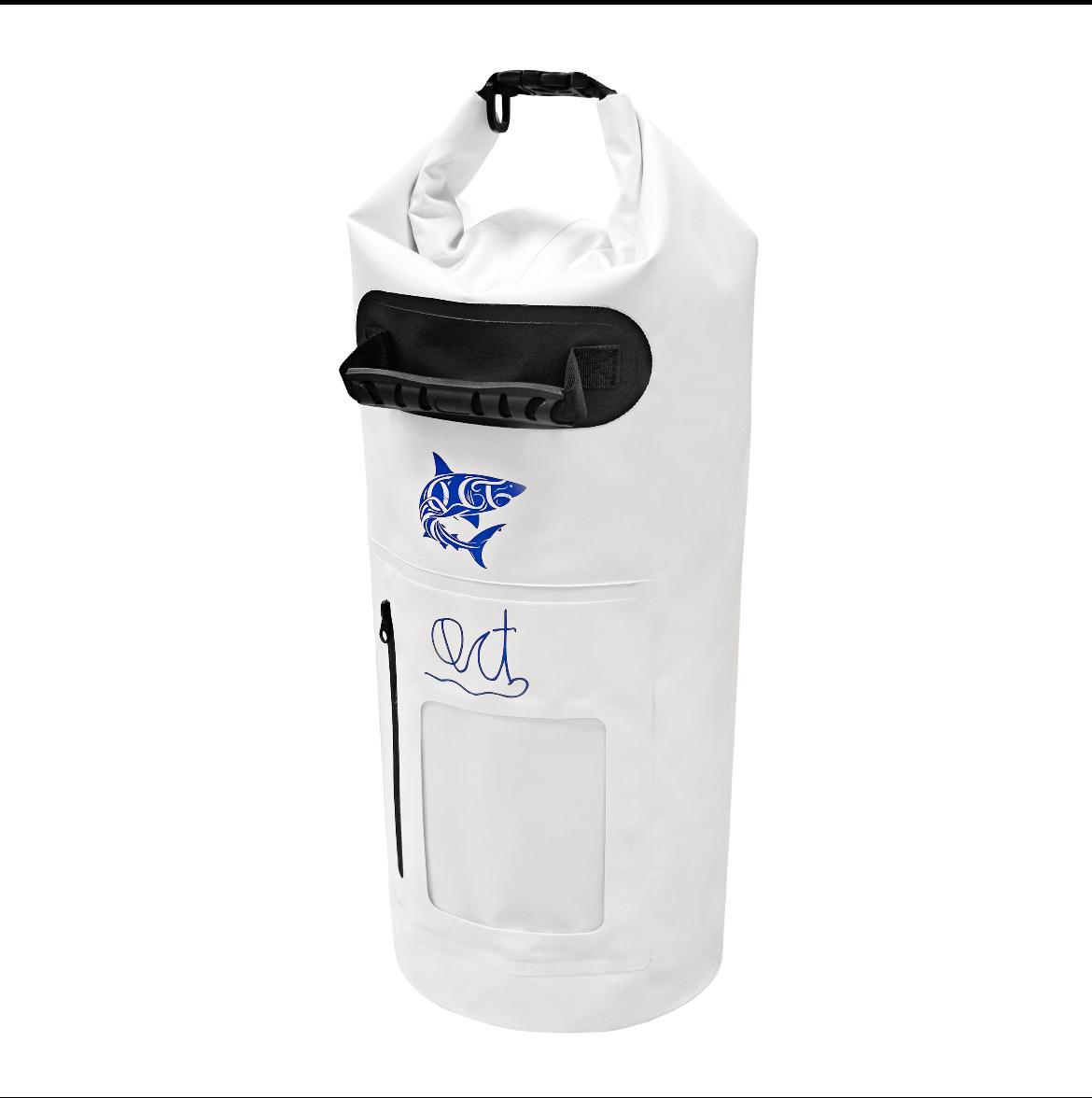 White Adventure Ready Dry Bag