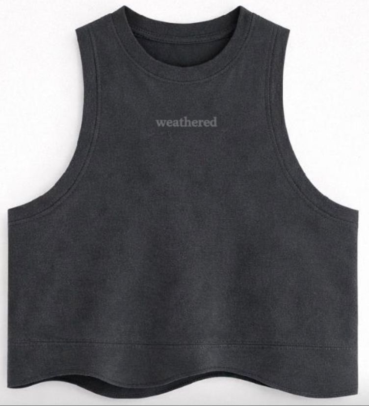 Weather cropped top