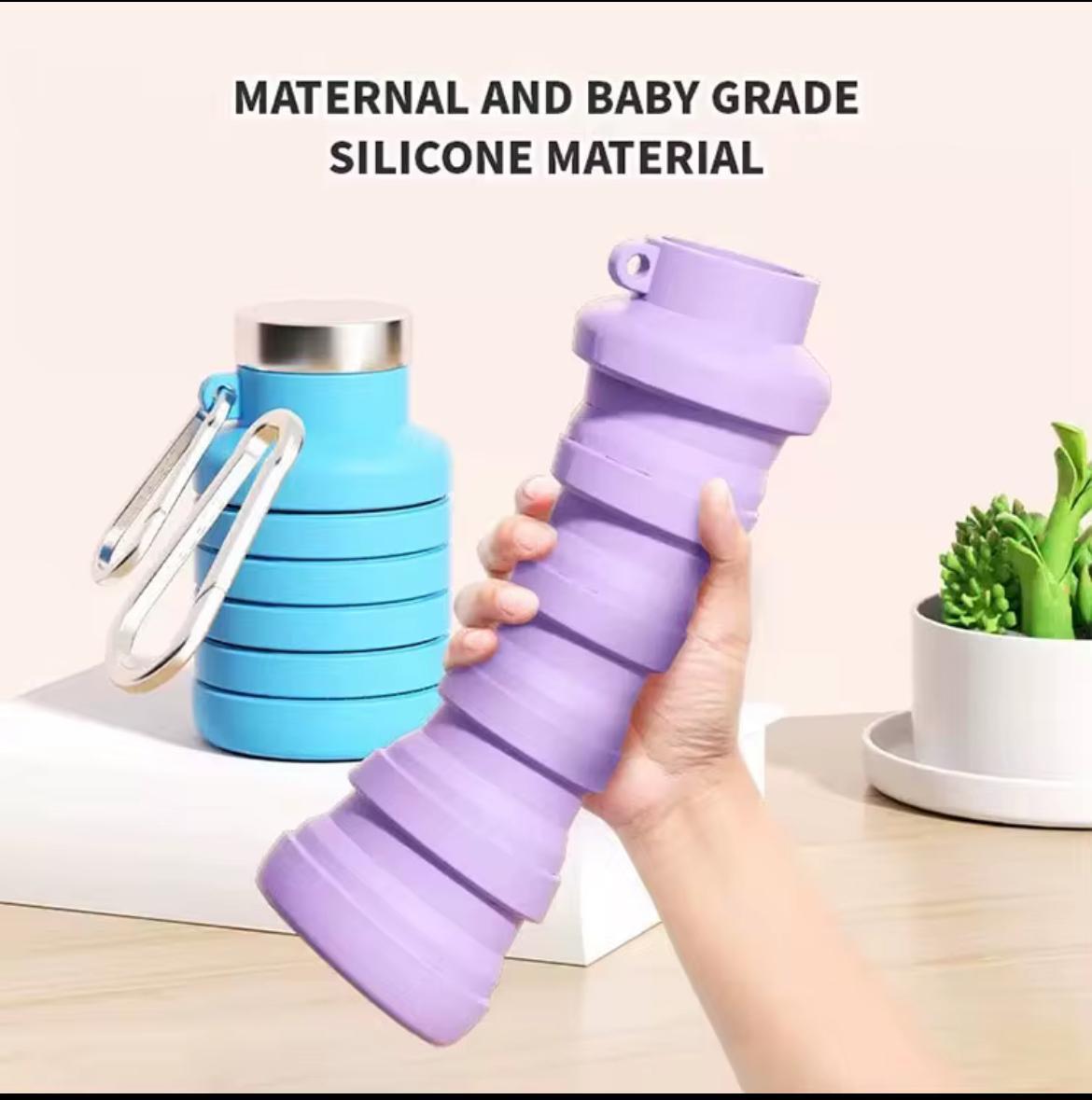 Collapsible Water Bottle Eco-Friendly, BPA-Free, Space-Saving