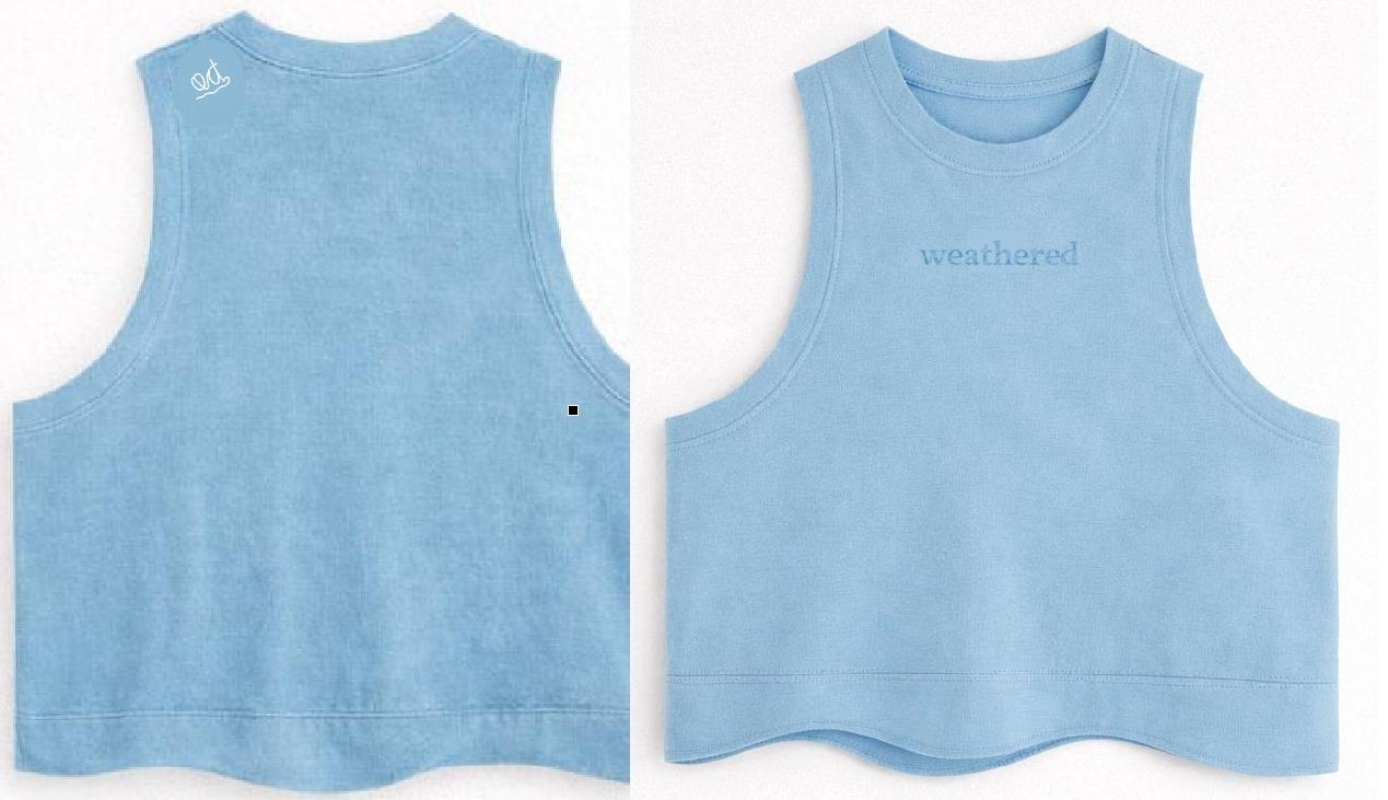 Weather cropped top