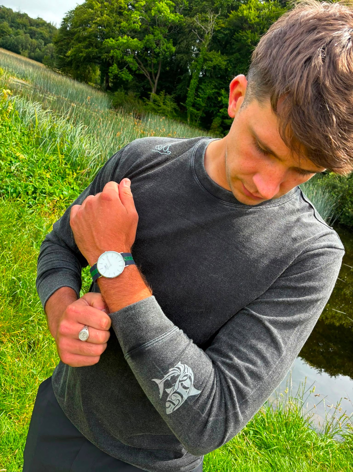 Long Sleeve Weathered Top
